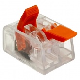 Клемма КВТ 2 х (0,14-4) СМК 221-412 универсальная [уп. 50шт]