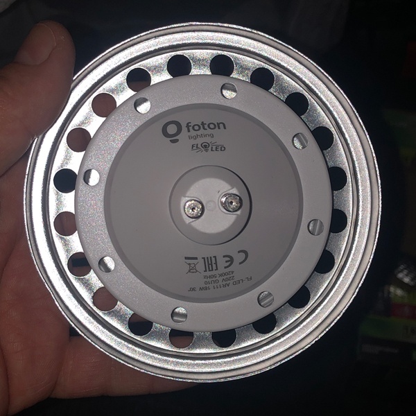 Светодиодная LED лампа Фотон для точечного светильника SPOT 111, мощностью 18 Ватт, с цоколем GU10 на 220 Вольт нейтрального белого света.