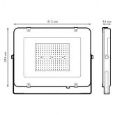 Прожектор светодиодный Gauss Elementary 200W 6500K 16800lm IP65 черный