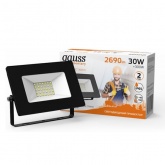 Прожектор светодиодный Gauss Elementary 30W 3000K 2690lm IP65 черный