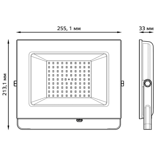 Прожектор LED Qplus, влагозащищенный, морозостойкий, мощностью 100 Ватт, холодный дневной свет