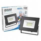 Прожектор светодиодный Gauss Elementary 70W 6500K 4600lm IP65 черный