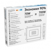 Прожектор светодиодный Gauss Elementary 70W 6500K 4600lm IP65 черный