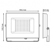 Прожектор светодиодный Gauss Elementary 50W 6500K 3500lm IP65 черный