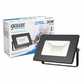 Прожектор светодиодный Gauss Elementary 20W 6500K 1380lm IP65 черный