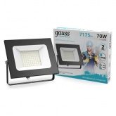 Прожектор светодиодный Gauss Elementary 70W 4000K 7175lm IP65 черный