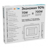 Прожектор светодиодный Gauss Elementary 70W 4000K 7175lm IP65 черный