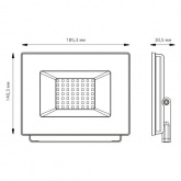 Прожектор светодиодный Gauss Elementary 50W 4000K 4475lm IP65 черный