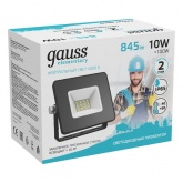 Прожектор светодиодный Gauss Elementary 10W 4000K 845lm IP65 черный
