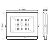 Прожектор светодиодный Gauss Elementary 100W 4000K 9475lm IP65 черный