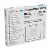 Прожектор светодиодный Gauss Elementary 100W 4000K 9475lm IP65 черный