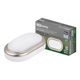 Светильник накладной TDM LED ДПО Антарес 15Вт 4200K овал 221х131х68 мм матовое серебро IP54