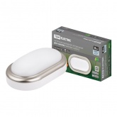 Светильник накладной TDM LED ДПО Антарес 8Вт 4200K овал 168х100х58мм мат.серебро IP54