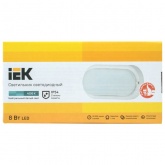 Светильник светодиодный ИЭК LED ДПО 4011 8Вт IP54 4000K овал белый