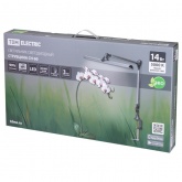 Светильник светодиодный настольный TDM СН-60 струбцина сенсор-диммер 14W 5000K 220V серебро/черный 2