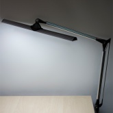 Светильник светодиодный настольный TDM СН-60 струбцина сенсор-диммер 14W 5000K 220V серебро/черный 2