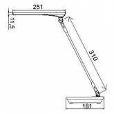 Светильник светодиодный настольный Сириус С16 ПДБ57-7-001 7W 4000K подставка сенсорный зелено-черный