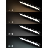 Светильник светодиодный на монитор TDM СН-200 5W 3000-6000K DIM, USB, черный L300x40x25mm