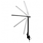 Светильник светодиодный на струбцине TDM СН-10 8W 2700-6500K телескопический DIM, USB черный