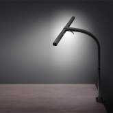 Светильник светодиодный на струбцине TDM СН-100 10W 3000-6000K DIM гибкий, черный