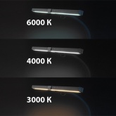 Светильник светодиодный на струбцине TDM СН-100 10W 3000-6000K DIM гибкий, черный