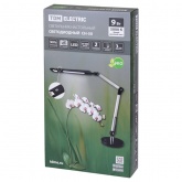 Светильник светодиодный настольный TDM СН-50 9W 5000K 220V серебро/черный диммер 2 колена