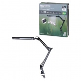 Светильник светодиодный настольный TDM СН-30 диммер 9W 5000K 220V черный струбцина 2 колена