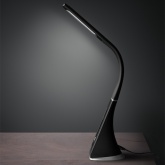 Светильник светодиодный настольный-часы TDM СНЧ-2 5W 5000K USB черный сенсор-диммер календарь термом