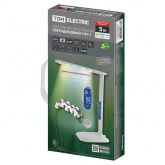 Светильник светодиодный настольный-часы TDM СНЧ-1 5W 2800-5000K USB белый сенсор-диммер календарь те