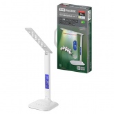 Светильник светодиодный настольный-часы TDM СНЧ-1 5W 2800-5000K USB белый сенсор-диммер календарь те