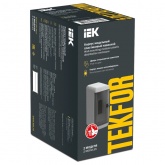 Mini щит накладной пластиковый ИЭК Tekfor КМПн-2 2м белый черная прозрачная дверь IP41 (01-08-005)
