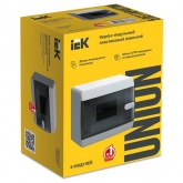 Щит накладной ИЭК UNION Compact ЩРН-П-6 6м прозрачная дверь IP41