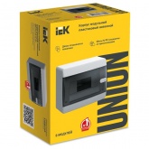 Щит накладной ИЭК UNION Compact ЩРН-П-8 8м прозрачная дверь IP41