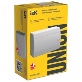 Щит накладной ИЭК UNION Compact ЩРН-П-12 12м белая дверь IP41