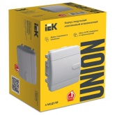 Щит встраиваемый ИЭК UNION Compact ЩРВ-П-4 4м белая дверь IP41