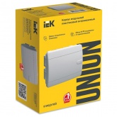 Щит встраиваемый ИЭК UNION Compact ЩРВ-П-8 8м белая дверь IP41