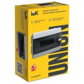 Щит встраиваемый ИЭК UNION Compact ЩРВ-П-12 12м прозрачная дверь IP41