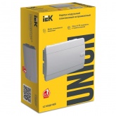 Щит встраиваемый ИЭК UNION Compact ЩРВ-П-12 12м белая дверь IP41