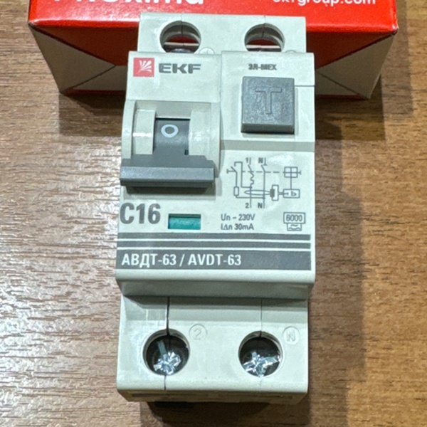 Компактный автоматический выключатель дифференциального тока ЕКФ типа A