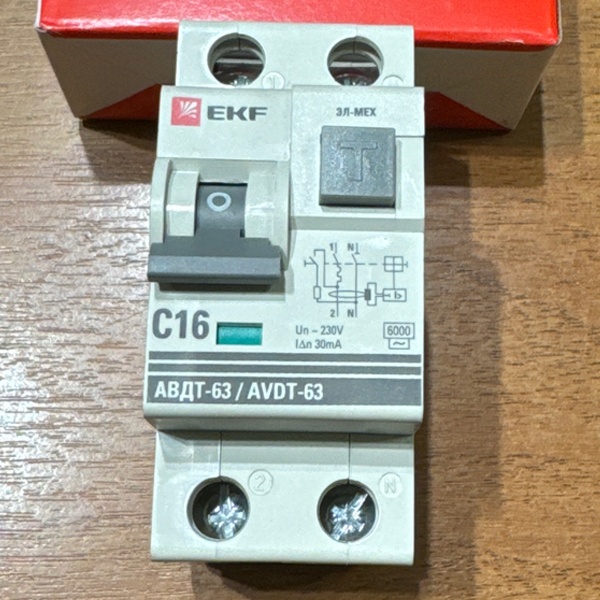 Компактный автоматический выключатель дифференциального тока ЕКФ типа AС