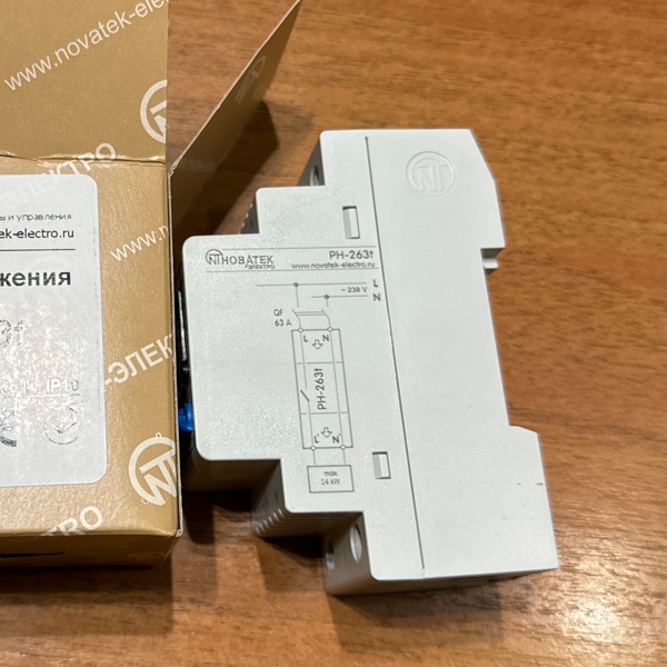Реле напряжения РН-263t Новатек-Электро