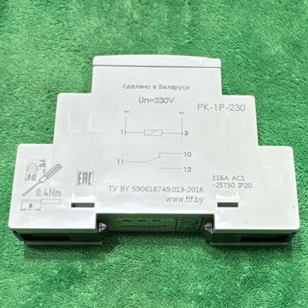 Реле промежуточное (электромагнитное) PK-1P, 16А, напряжение питания: 230В AC
