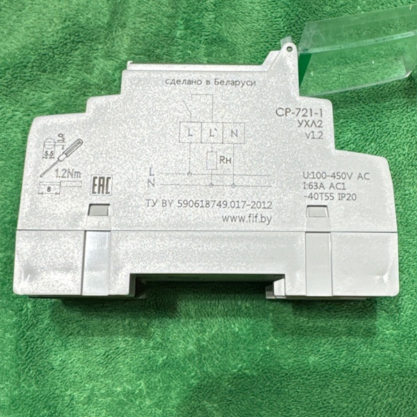 Реле контроля напряжения CP-721-1 для защиты электроустановок
