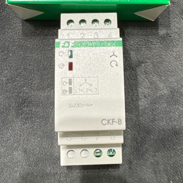 Реле контроля наличия, асимметрии и чередования фаз CKF-B, асимметрия 55В, задержка отключения 3-5с