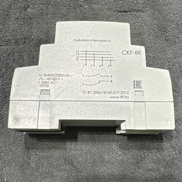 Автомат защиты электродвигателей CKF-BR, асимметрия 40-80В, задержка отключения 0,5-15c