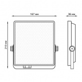 Прожектор светодиодный Gauss EVO 50W 6500K 4500lm IP65 черный