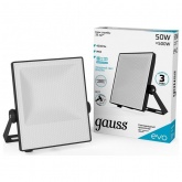 Прожектор светодиодный Gauss EVO 50W 6500K 4500lm IP65 черный