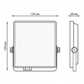Прожектор светодиодный Gauss EVO 30W 6500K 2700lm IP65 черный