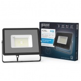 Прожектор светодиодный Gauss Qplus 50W 6500K 4250lm IP65 графитовый