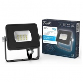 Прожектор светодиодный Gauss Qplus 10W 6500K 850lm IP65 графитовый